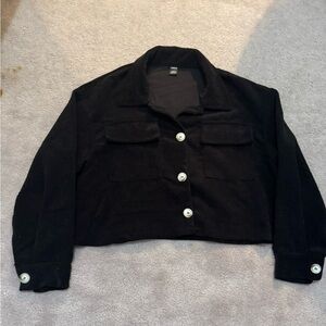 Black Corduroy Women's Jacket
